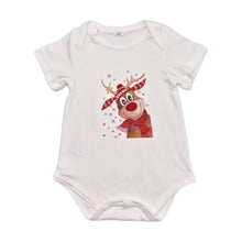 Load image into Gallery viewer, Personalised Unisex Baby Christmas Romper Gift 6-12 months -White