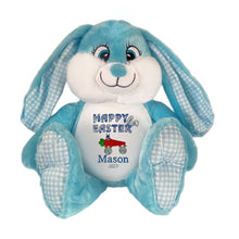 Load image into Gallery viewer, EASTER "Buster" Blue Bunny Personalised Plush