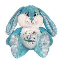 Load image into Gallery viewer, EASTER "Buster" Blue Bunny Personalised Plush