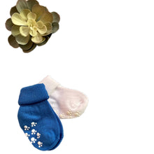 Load image into Gallery viewer, 2 Pack Unisex 100% Cotton non slip Unisex Baby Socks Gift