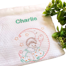 Load image into Gallery viewer, Personalised Bamboo Waffle Blanket & Pup Comforter - 2 Piece Personalised Gift Set