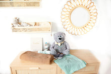 Load image into Gallery viewer, "Buzz" Teddy Bear & Pink Bebi Bear Snuggle Comforter - 2 Piece Personalised Gift Set