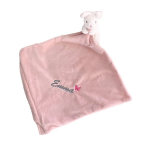 Personalised Bonnie Bunny Comforter with Rattle