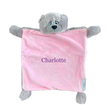 Load image into Gallery viewer, Personalised Pink Bebi Bear Snuggle Comforter
