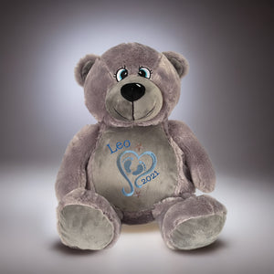 "Buzz" Grey Teddy Bear Personalised Plush