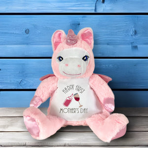 "Calypso" Pink Unicorn Personalised Plush