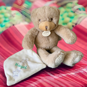 Personalised ' Brite ' Bear Comforter