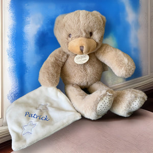 Personalised ' Brite ' Bear Comforter