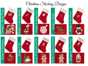 Personalised Christmas Embroidered Stockings