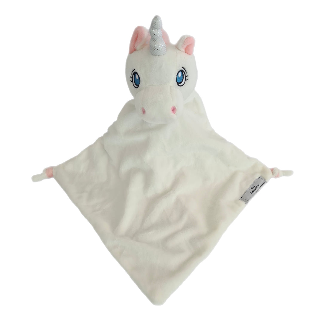 Personalised Unicorn Comforter White