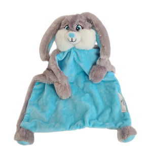 Personalised Blue Bebi Bunny Snuggle Comforter