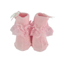 Load image into Gallery viewer, Baby Girl 100% Cotton &amp; Lace socks
