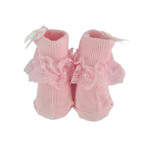 Baby Girl 100% Cotton & Lace socks