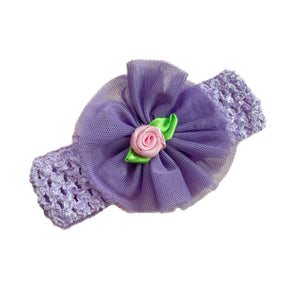 Baby Girls Headband & Sock Gift Bundle- Lavender & Rose