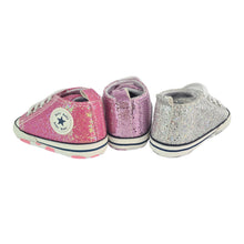 Load image into Gallery viewer, Stylish Baby Girl Sequenced/Glitter Canvas Soft Soled Pre-walker Shoes
