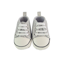 Load image into Gallery viewer, Stylish Baby Girl Sequenced/Glitter Canvas Soft Soled Pre-walker Shoes
