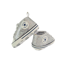 Load image into Gallery viewer, Stylish Baby Girl Sequenced/Glitter Canvas Soft Soled Pre-walker Shoes
