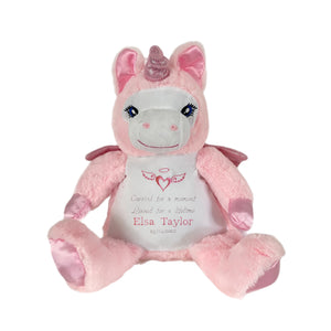 "Calypso" Pink Unicorn Personalised Plush