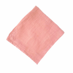 ' Dusty Pink ' Personalised Bamboo Muslin