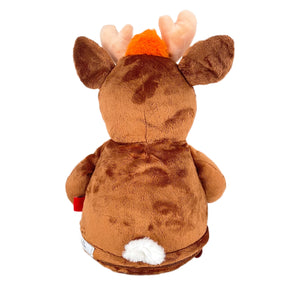 Christmas Stocking & Personalised "Cupid" Reindeer Plush- 2 Piece Personalised Christmas Gift Set