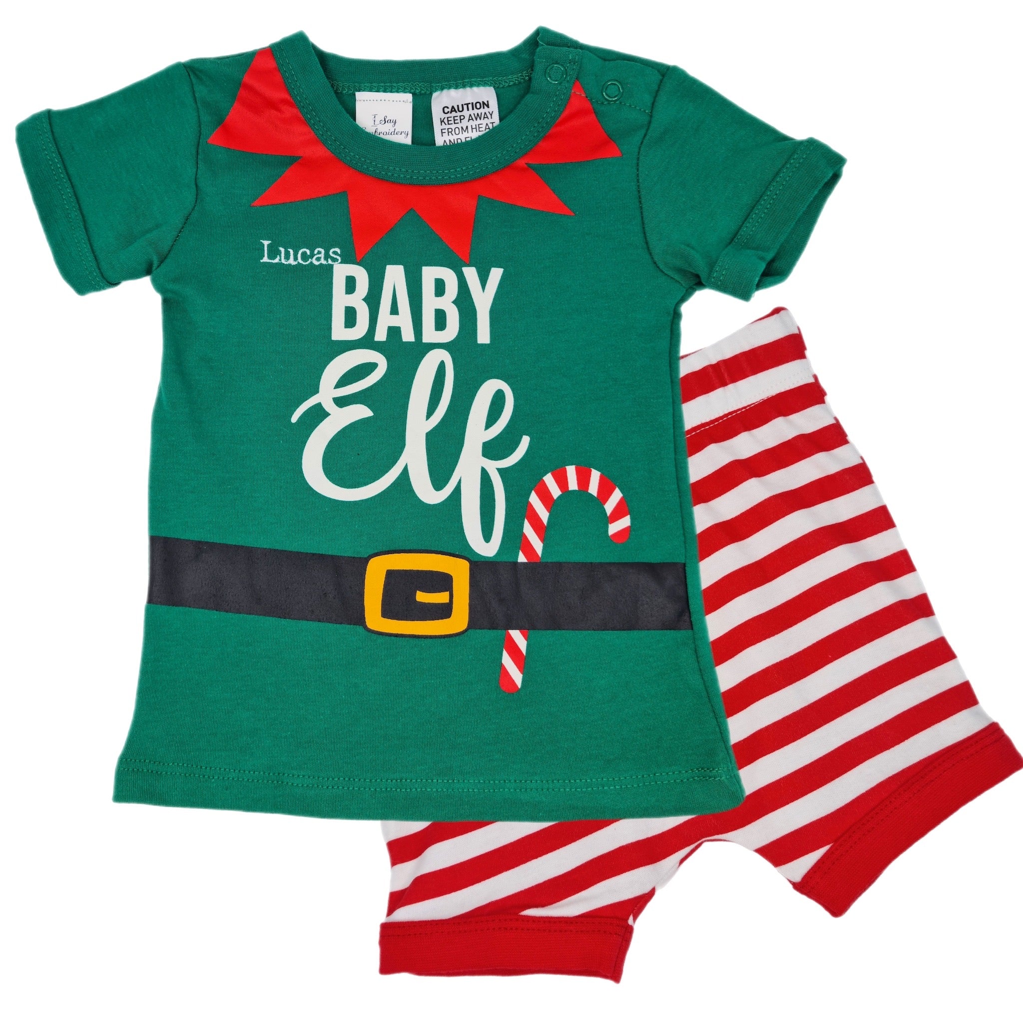 Baby Elf Christmas Outfit- 6-12months- Piece Christmas Gift Set