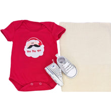 Load image into Gallery viewer, Romper, Personalised Cotton Knitted Blanket &amp; Sequenced Shoes- 3 Piece Personalised Christmas Gift Set
