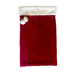 Personalised Plush Red Christmas Santa/Gift Sacks