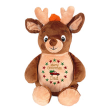 Load image into Gallery viewer, Christmas Stocking &amp; Personalised &quot;Cupid&quot; Reindeer Plush- 2 Piece Personalised Christmas Gift Set
