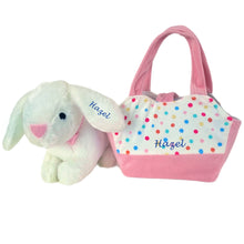 Load image into Gallery viewer, Personalised Plush Easter Bunny in a bag
