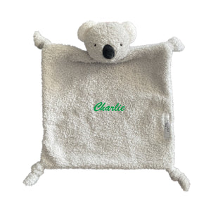 Koala Cotton Hooded Towel & Koala Comforter Unisex - 2 Piece Personalised Gift Set